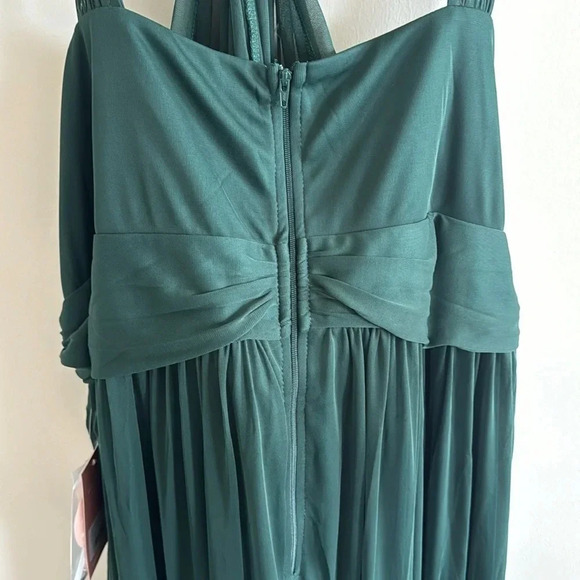 Birdy grey KIKO CHIFFON EMERALD green dress curve line size 3X NWT - Picture 6 of 10